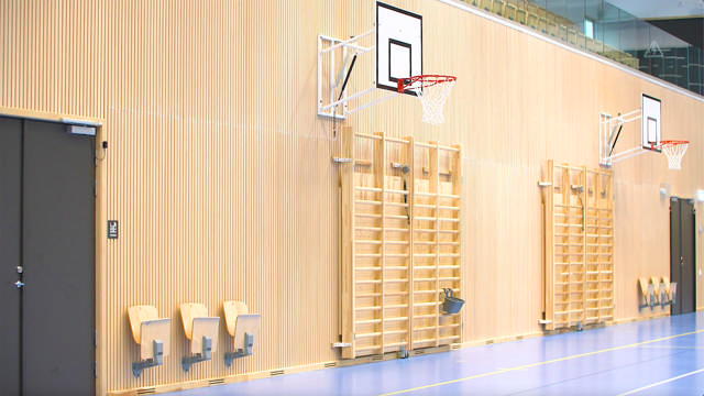 Basketmål UNISPORT Vägghängt 800, 1200 x 900 mm
