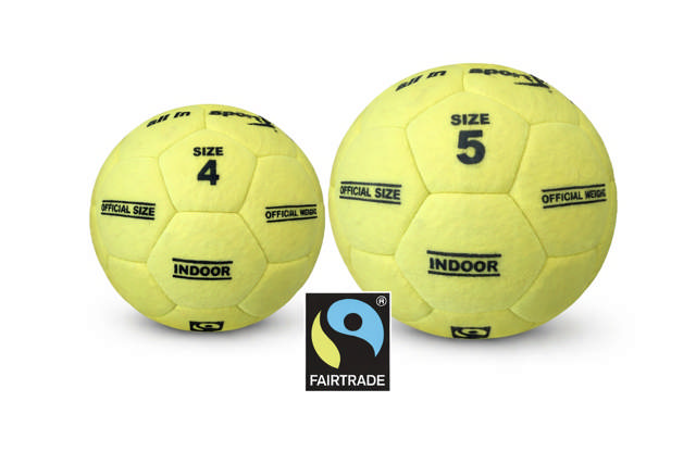 Sisäjalkapallo All in sport, huopa, Reilun kaupan pallo