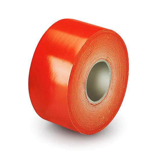 Rajateippi punainen 50 mm, rullassa 33 m