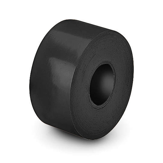 Rajateippi musta 50 mm, rullassa 33 m