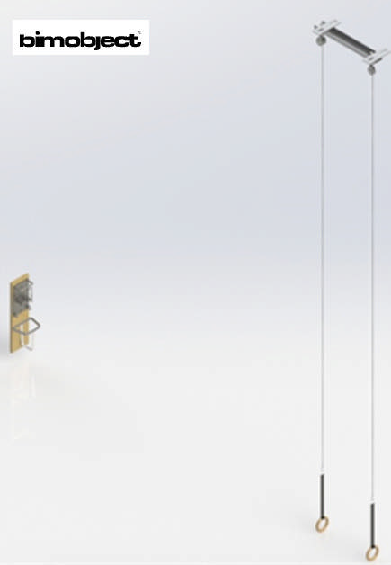 Ylösvedettävät voimistelurenkaat J102