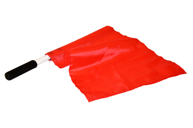 Funktionärsflagga, röd