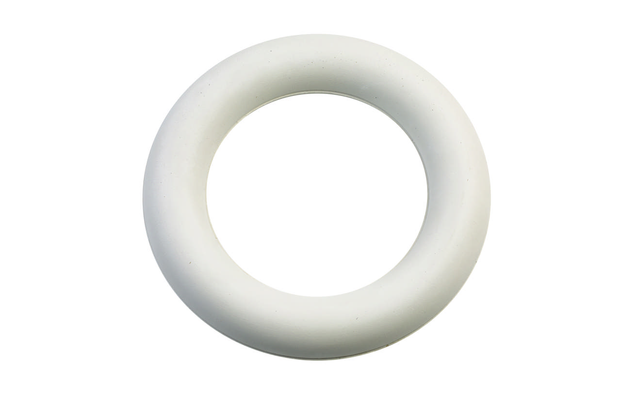 Gummiring,, hvid