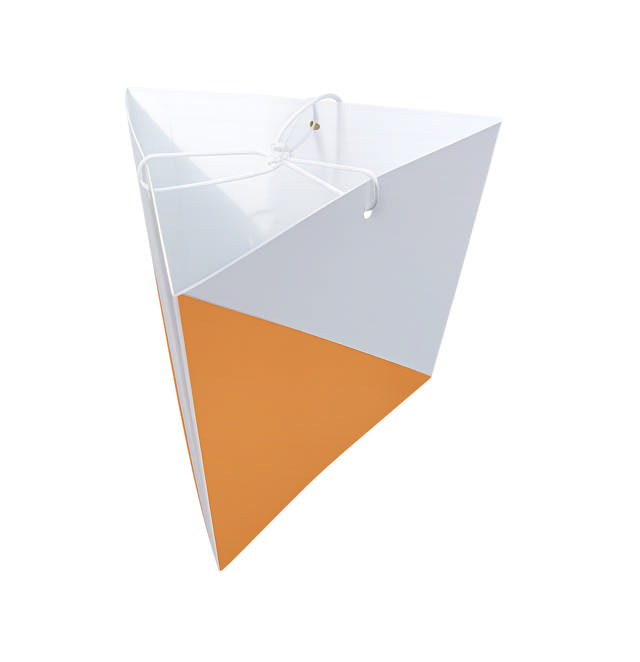 Trim-orienteringsskjerm 3-sidig, 14 x 15 cm