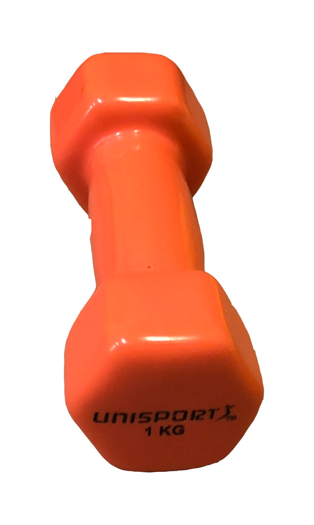 Hantel UNISPORT Soft touch 1 kg