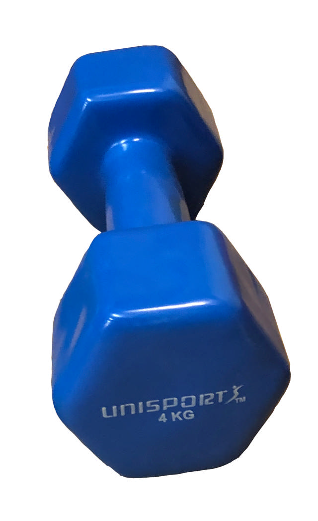 Hantel UNISPORT Soft Touch 4 kg