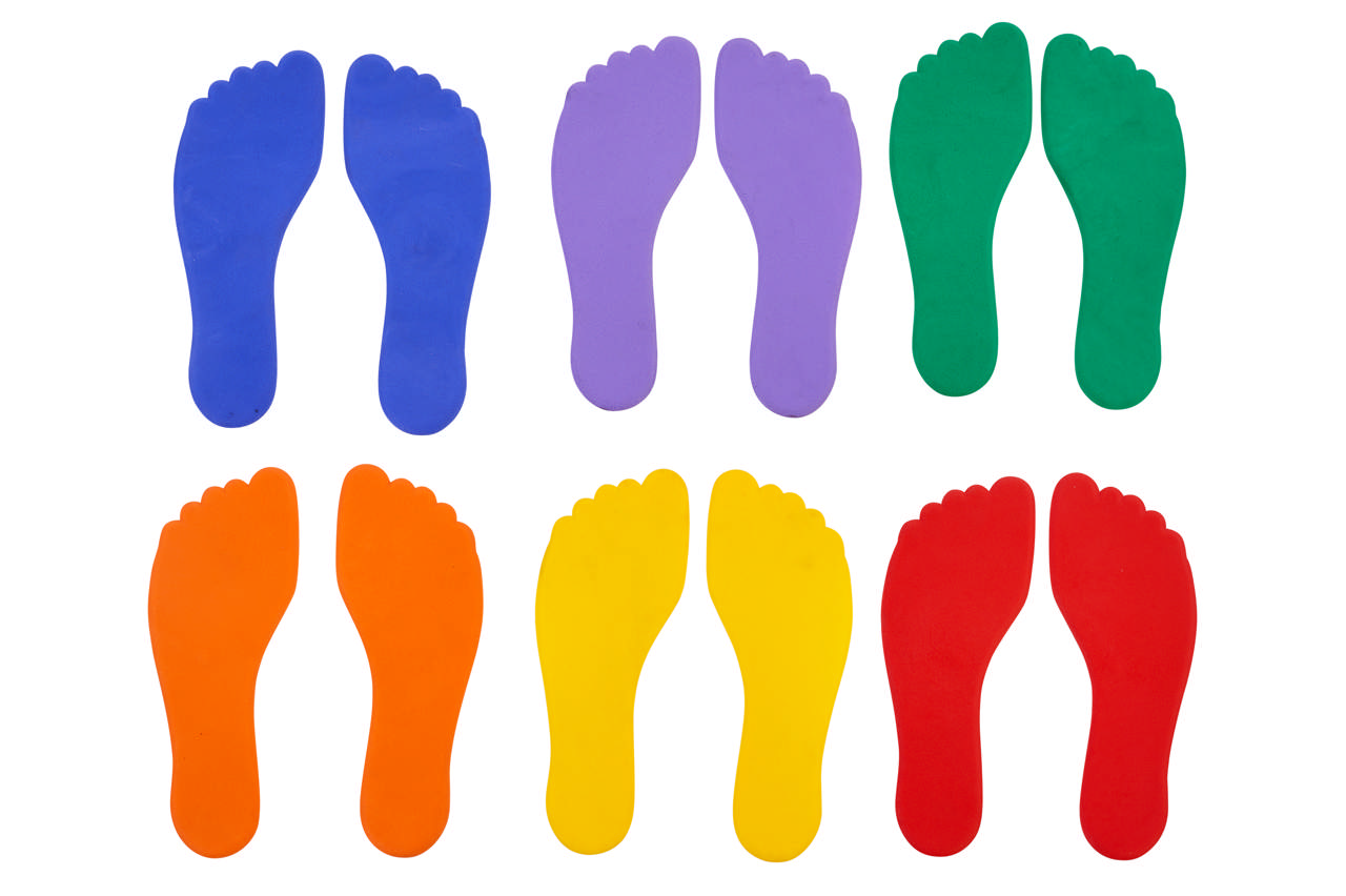 Føtter 6 pk, gulvmerking