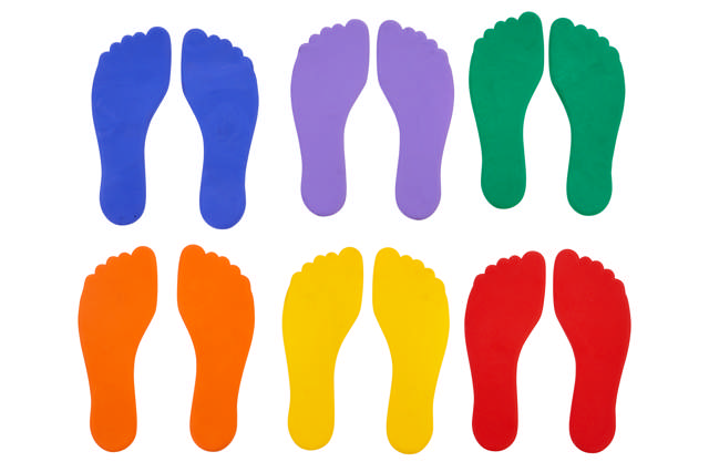 Lattiamerkit Jalat 12paria-pakkaus