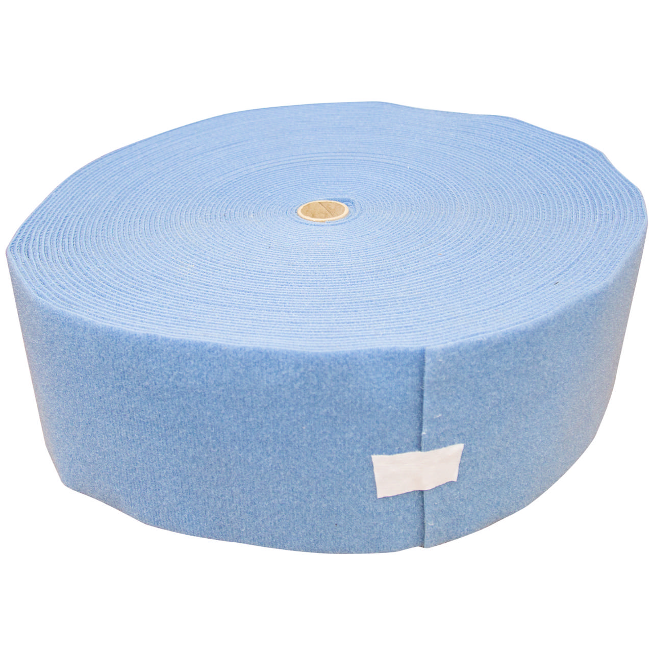 Blå velcro med fleece på toppen, bredd 150 mm, för att sätta ihop mattor