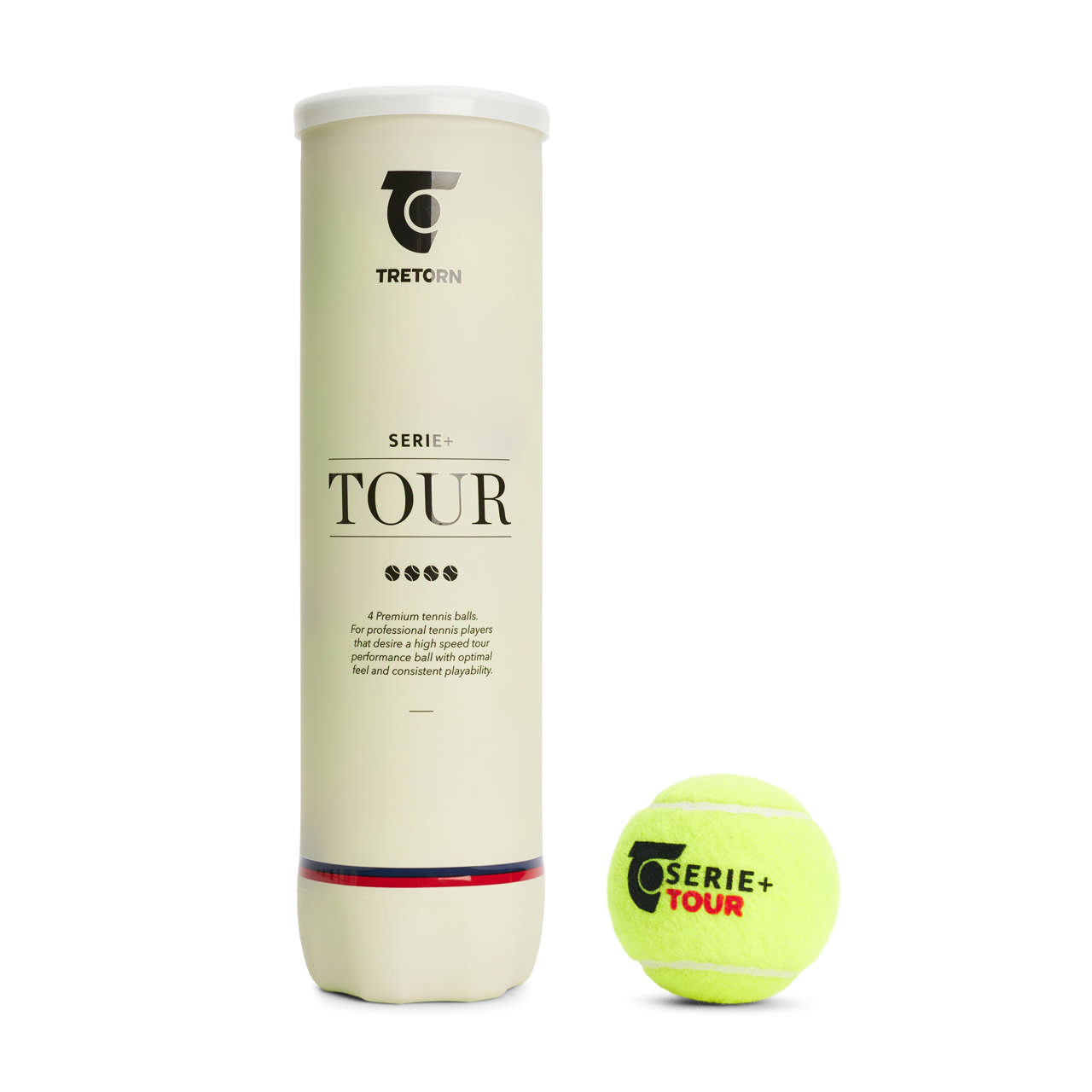 Tennisboll TRETORN Serie Plus 4-p, gasboll