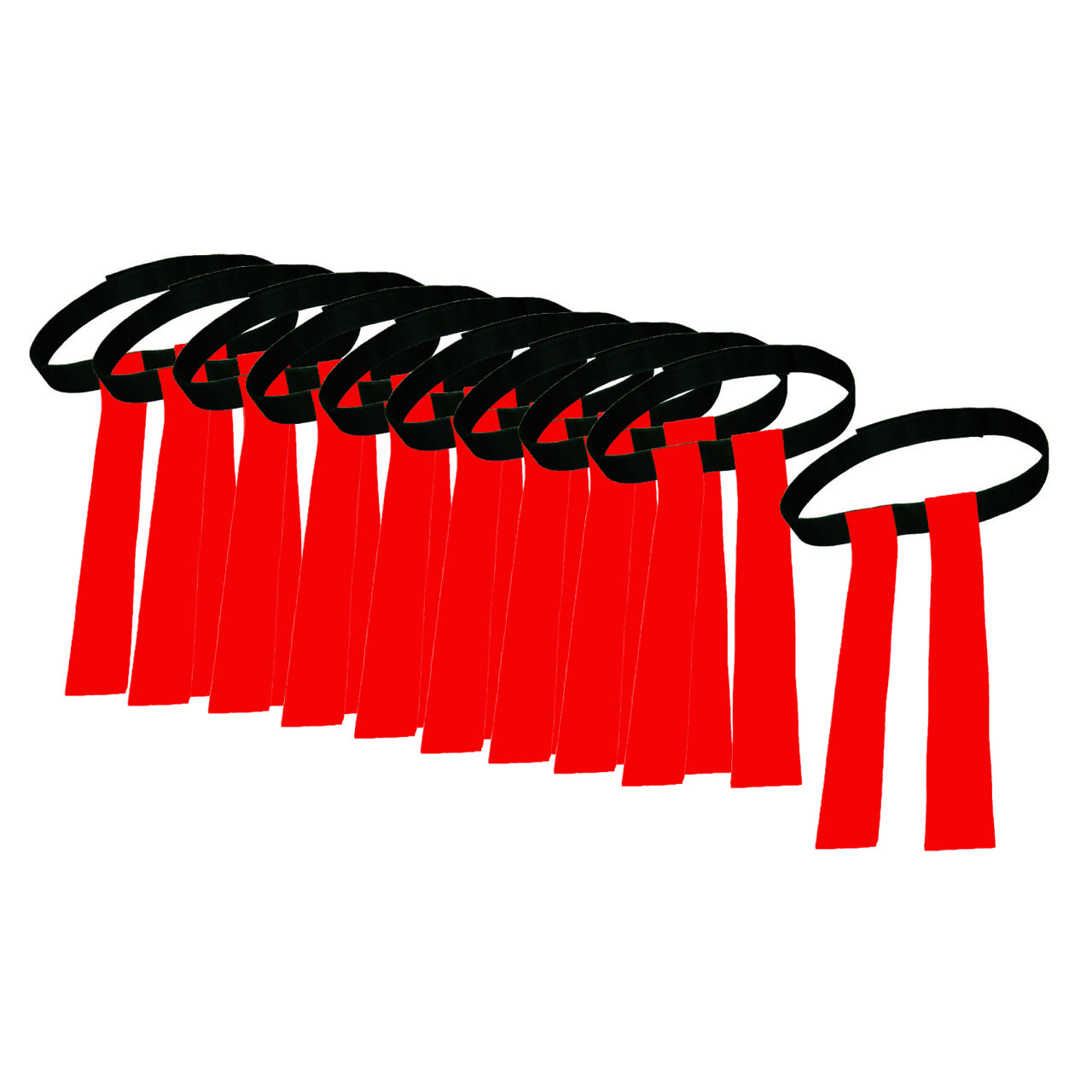 Tagrugby-bälten 10-p, röda