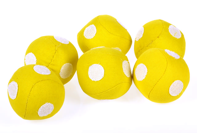 Bollar till Sticky Ball, gula