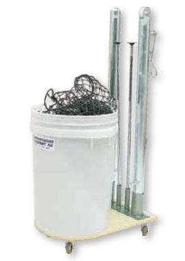 Tennisvagn för Fyrkantsstolpar