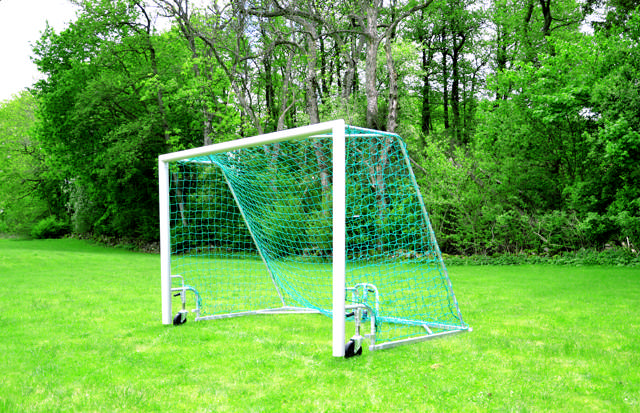 Fotbollsmålpaket UNISPORT Lyft 3 x 2 m, inklusive nät, exkl glidskydd