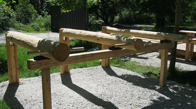 Stocklyft, 3 st stockar med olika vikt