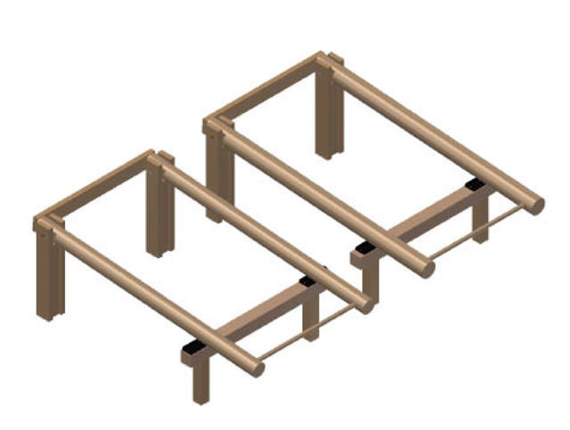 Rodd, 2 lika redskap med olika tyngd