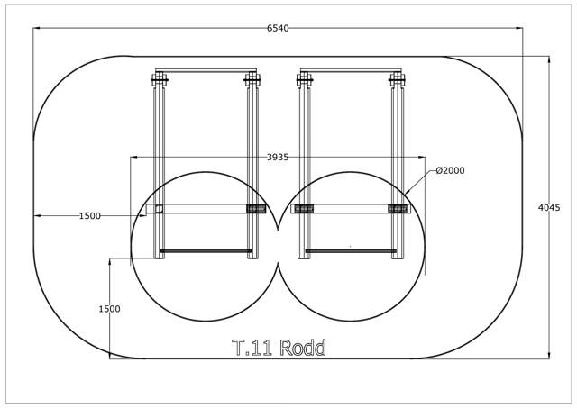 Rodd, 2 lika redskap med olika tyngd