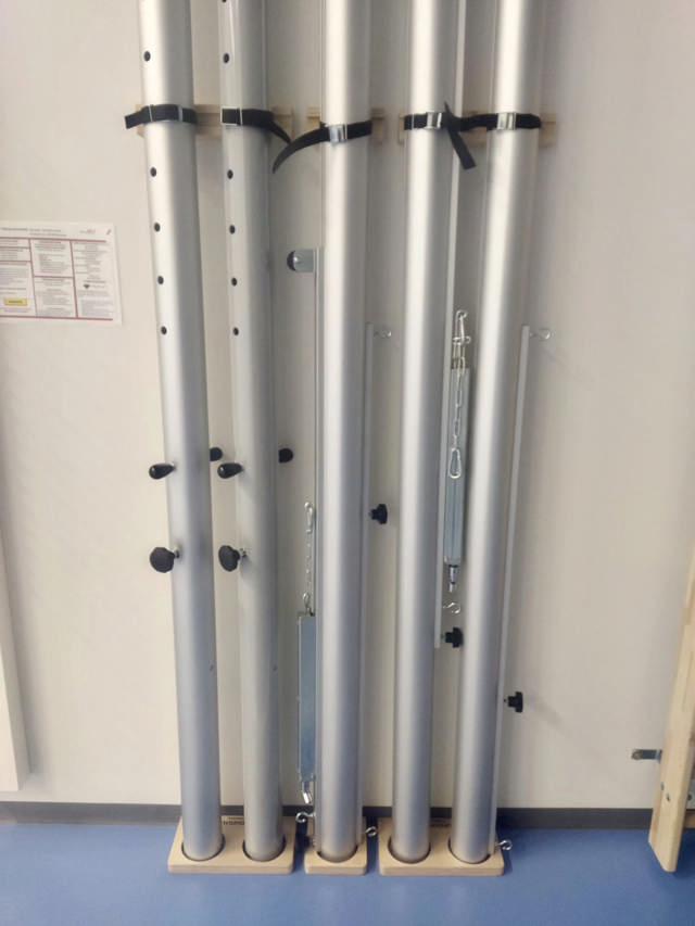 Säilytyskonsoli lentopallopylväille, double