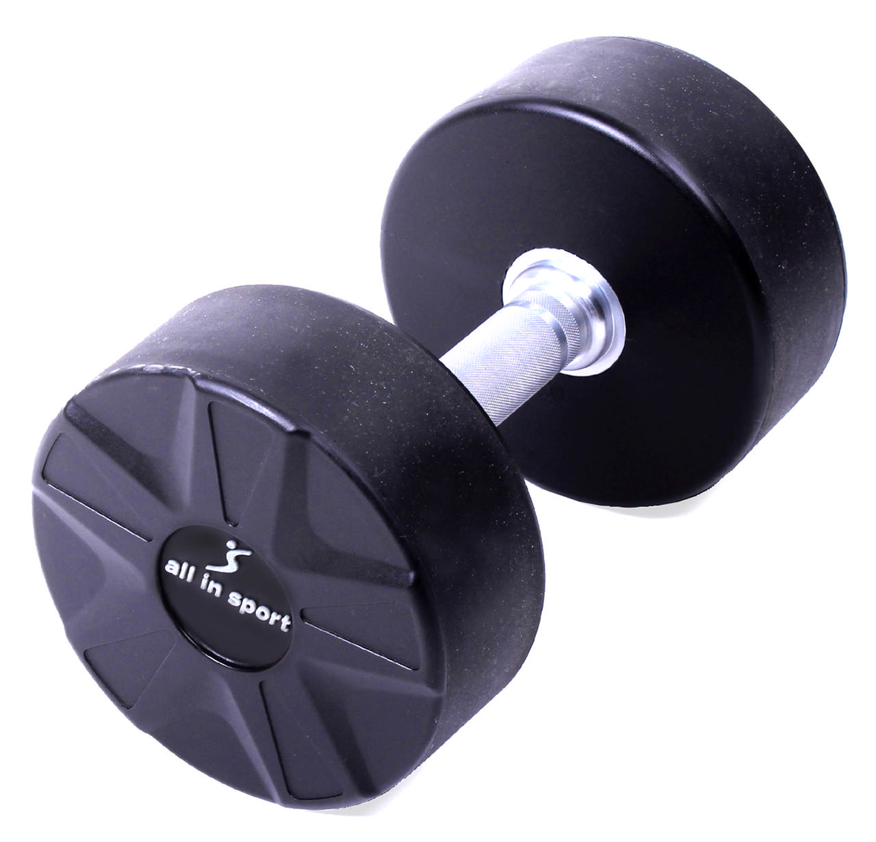 Helgjuten PU hantel 47,5Kg