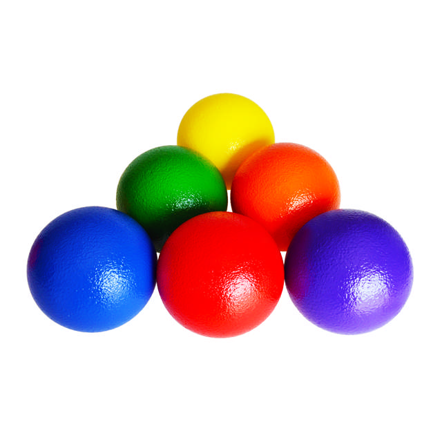 Skumplastboll COG 180 mm 6-p, extra grepp, blandade färger