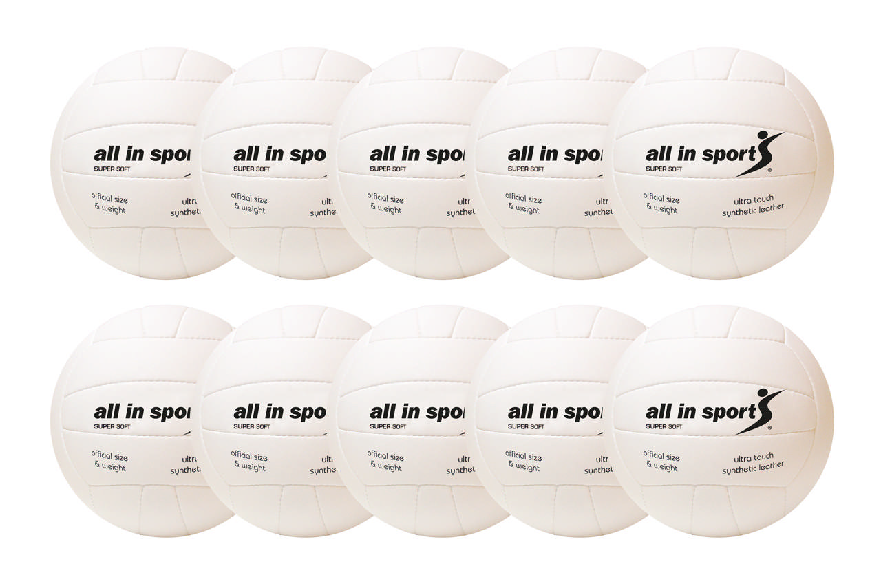 Volleyboll ALL IN SPORT Super Soft, 10-pack