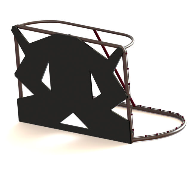 Laukaisuseinä jääkiekkomaaliin