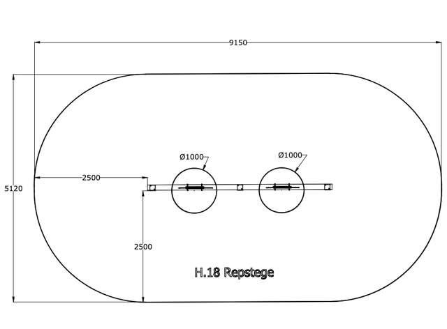 Repstege, hinderbana