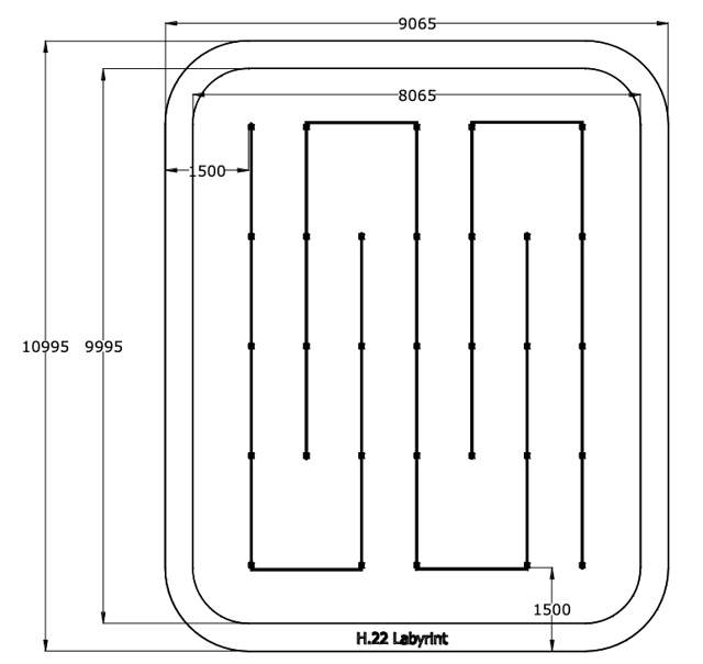 Labyrint, hinderbana