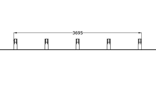 Häckar (2 x 5 st), hinderbana