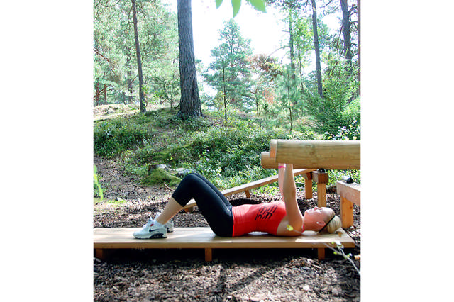 Bänkpress enkel Ø130 mm, 1 st redskap med 1 tyngd (lättare), TG-anpassad