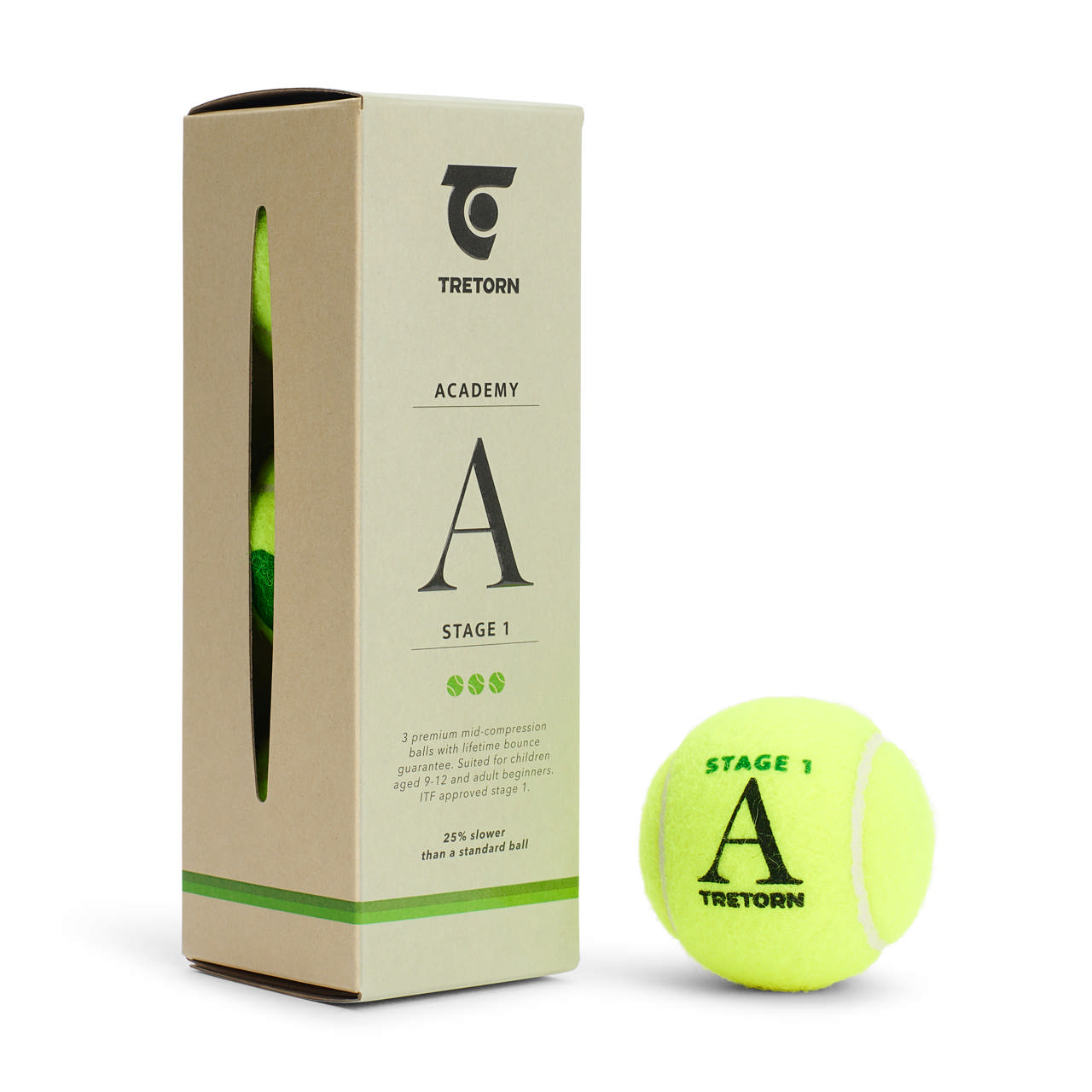 Tennispallo Tretorn Academy Green