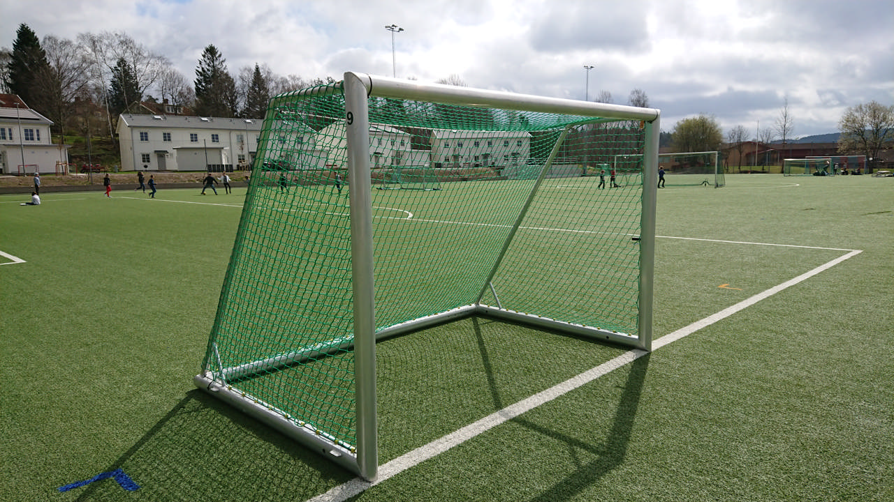Fotbollsmålpaket UNISPORT Alu 3 x 2 m, inklusive nät