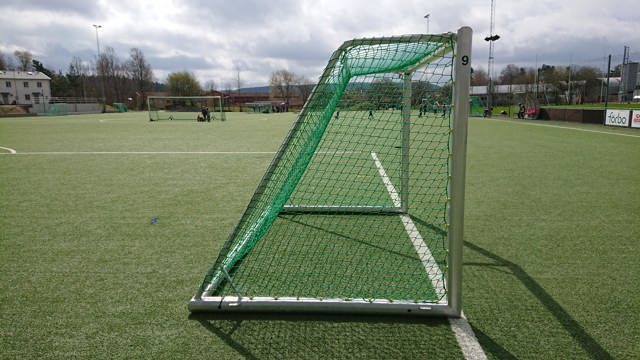 Fotbollsmålpaket UNISPORT Alu 3 x 2 m, inklusive nät