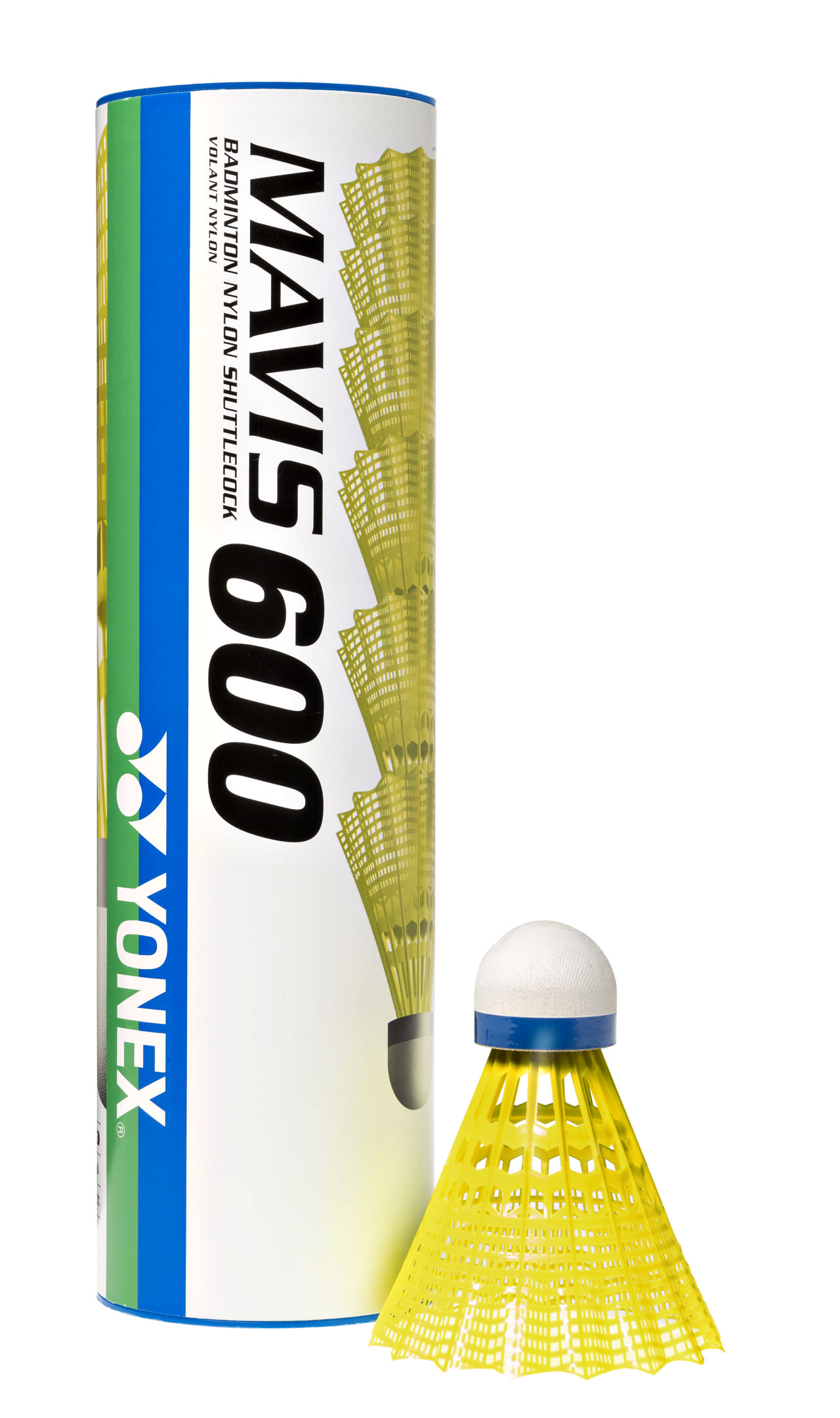 Badmintonboll YONEX Mavis 600 6-p, gula