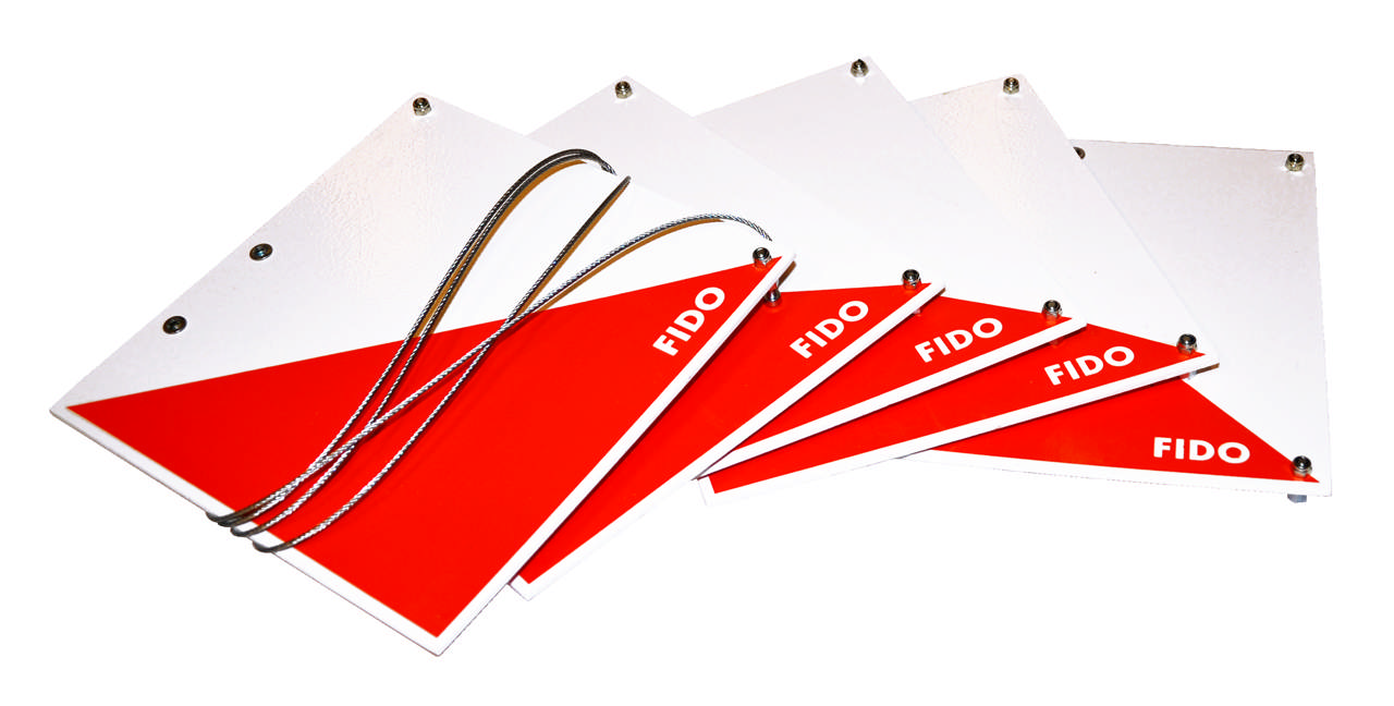 Orienteringsskärm FIDO Original 20 x 20 cm, per st