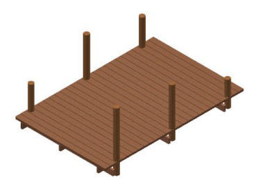 Lekbrygga 2600x4000mm