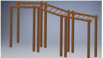 Armgång trippel med lutning