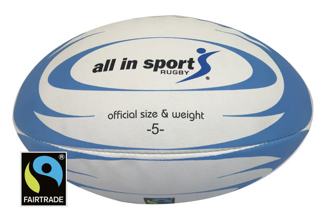 Rugbyboll ALL IN SPORT Fairtrade