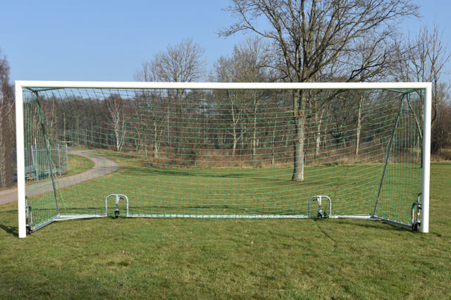 Fotbollsmålpaket UNISPORT Lyft 6 x 2,2 m, inklusive nät, exkl glidskydd