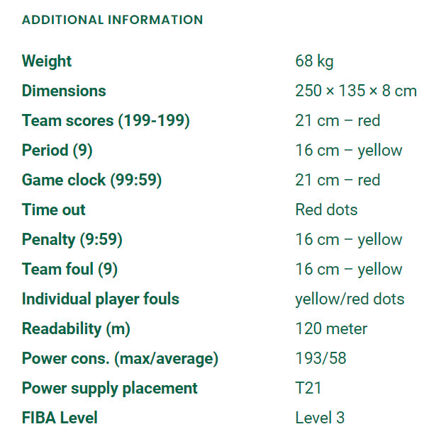 Resultattavla NAUTRONIC NA2152/NC21790, baskettavla + 2 shot clocks