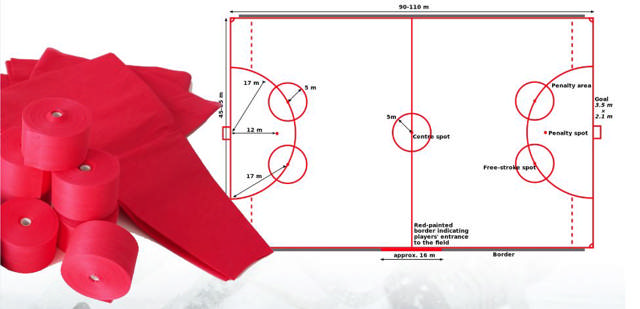 Linjemarkering bandy, papper