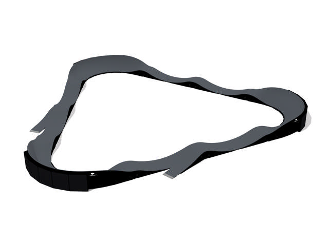 PumpTrack Classic Tristar Komplett, incl city armour & entry/exit 