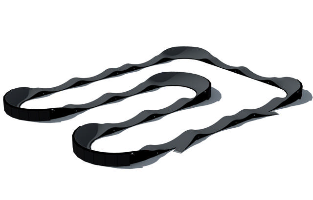 PumpTrack Classic Sidewinder Komplett, incl city armour & entry/exit 