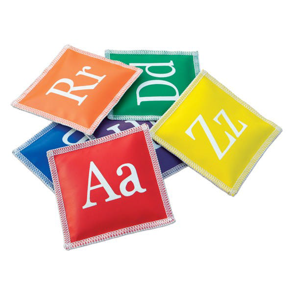 Ærteposer med bogstaver