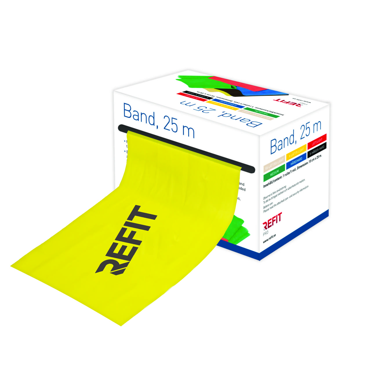 Träningsband REFIT 25 m, Gul, X-lätt