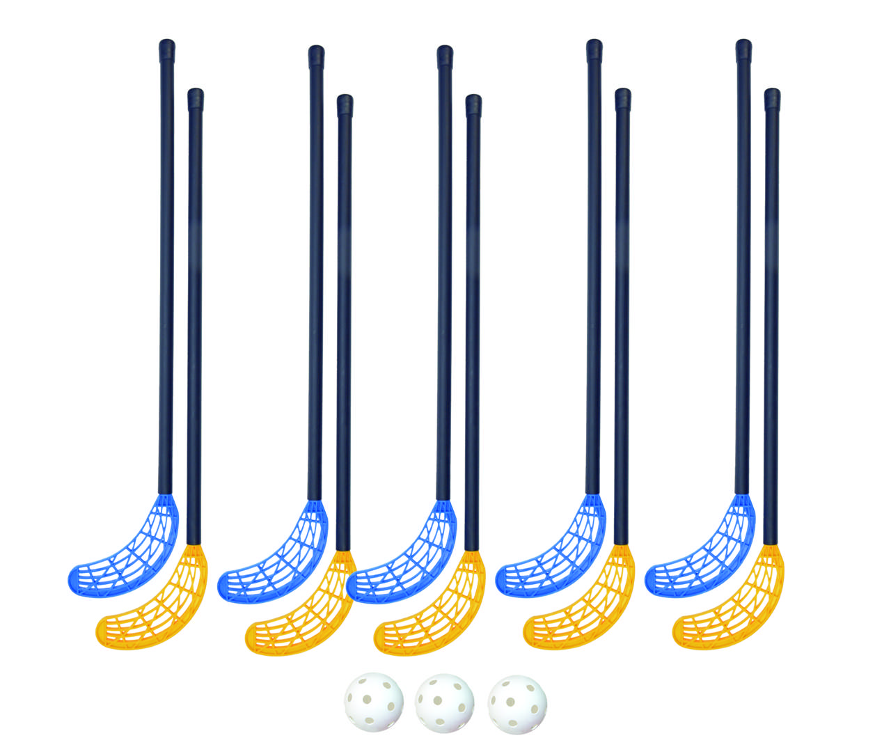 Sählymailasarja Simra 95 cm, 10 mailaa + 3 palloa