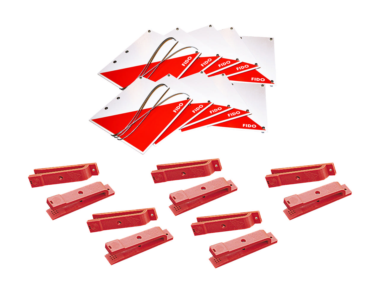 Orienteringsskärm FIDO Mini med stiftklämmor 10-p
