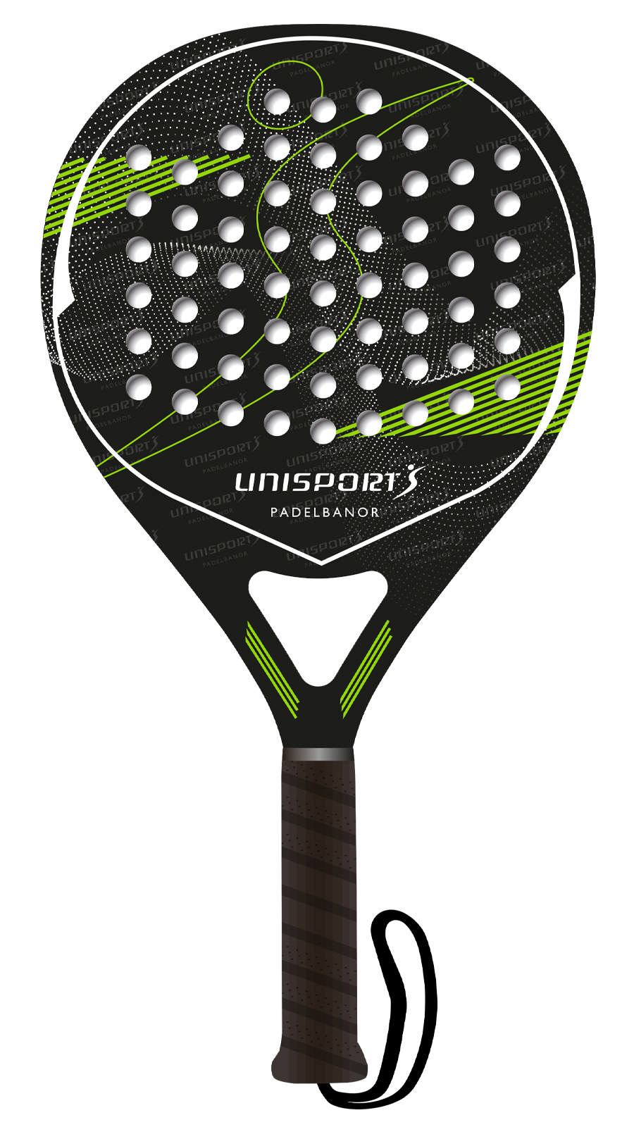 Padelrack UNISPORT Carbon, inkl fodral
