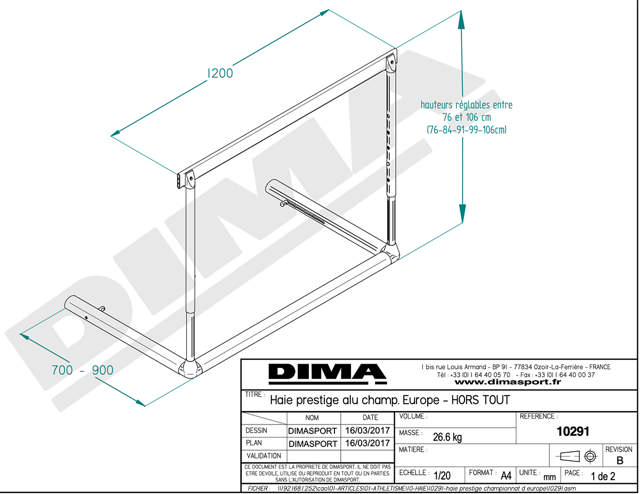 Konkurrencehæk DIMA Aluminium