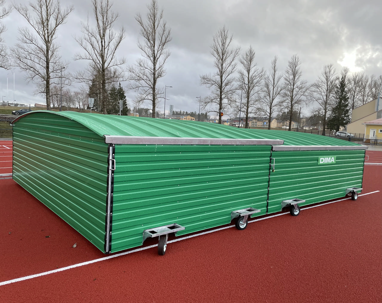 Garage til højdespringsmadras DIMA